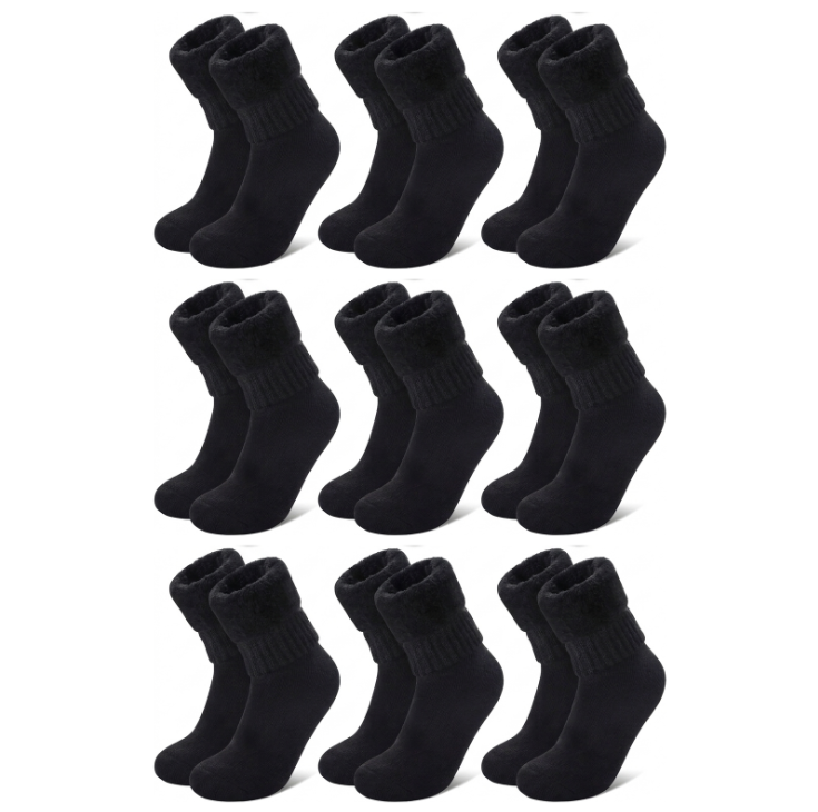 9 Paar Plüsch-Thermosocken