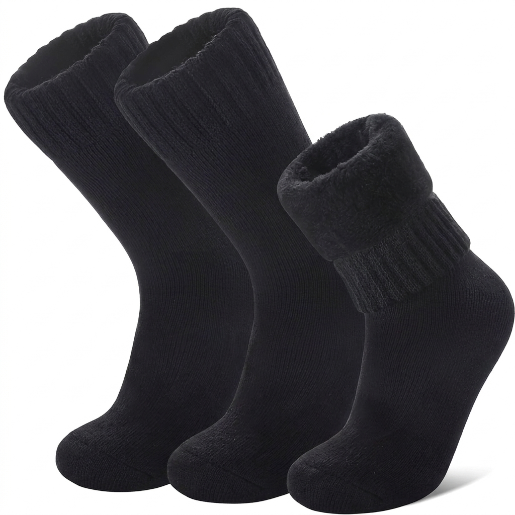 3 Paar Plüsch-Thermosocken